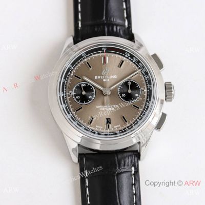 Swiss Replica Breitling Premier B01 Chronograph Gray-Black Face Watches 42 MM